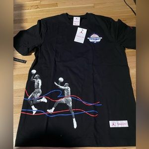 Jordan x Mitchell and Ness T Shirt Chicago 1988 All Star Game. Size Medium. BNWT